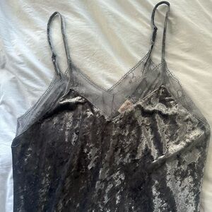Velour lace dress